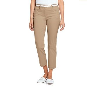 Land's End Mid Rise Straight Leg Crop Chino 10